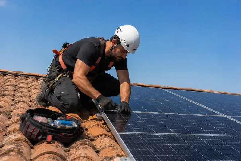 Maintenance et monitoring de panneaux solaires aux Contamines-Montjoie